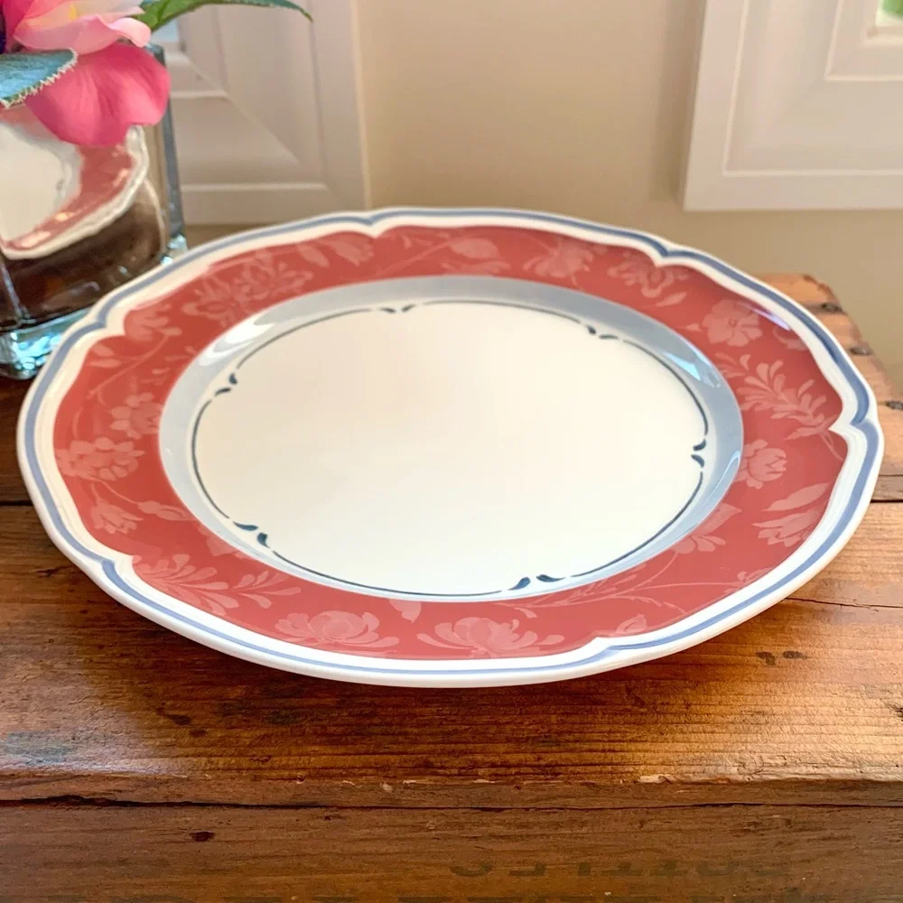 Villeroy & Boch Cottage (1) Red Dinner Plate Country Collection ONE 10.5” Plate